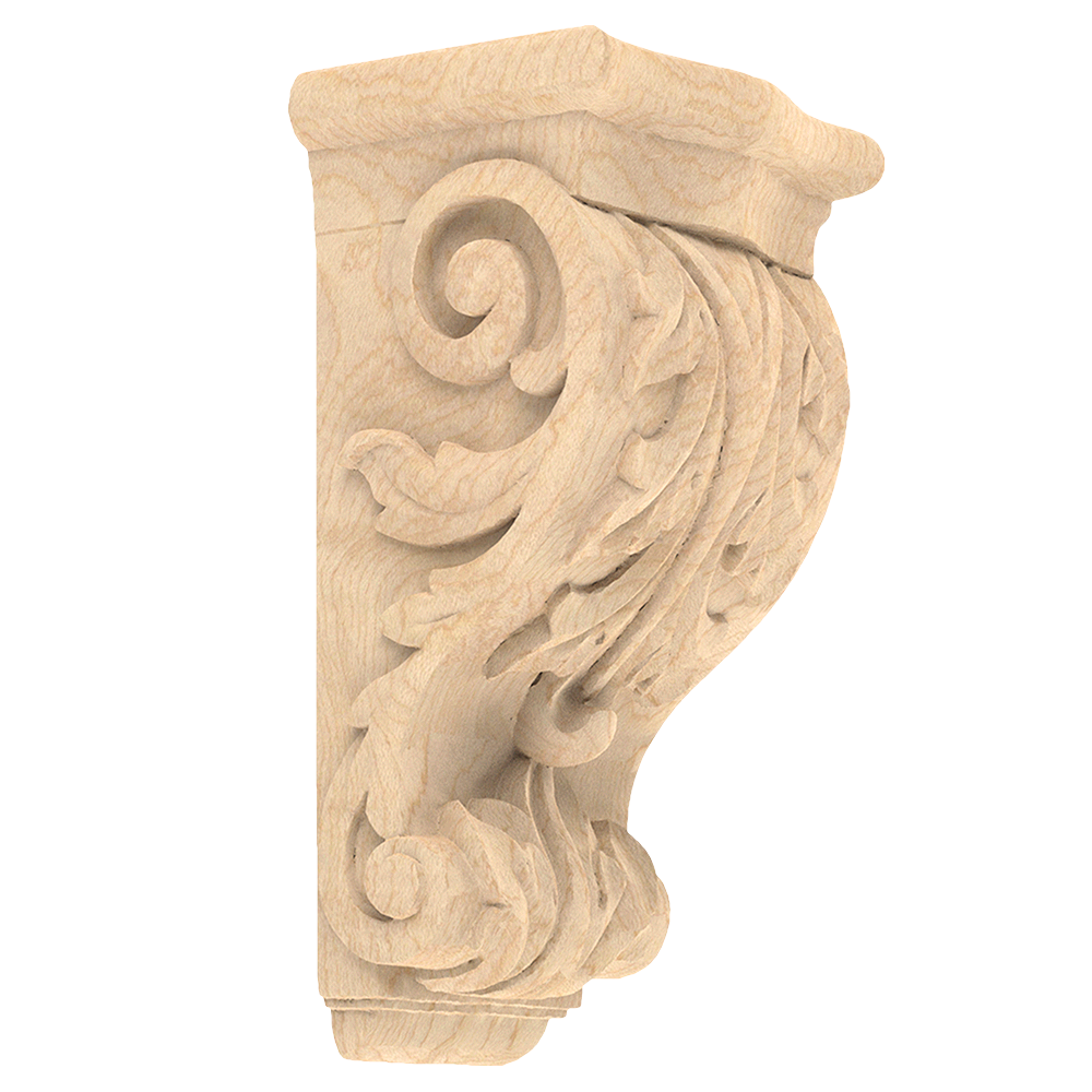 Hand Carved Acanthus Corbels Cabinet Furniture Components