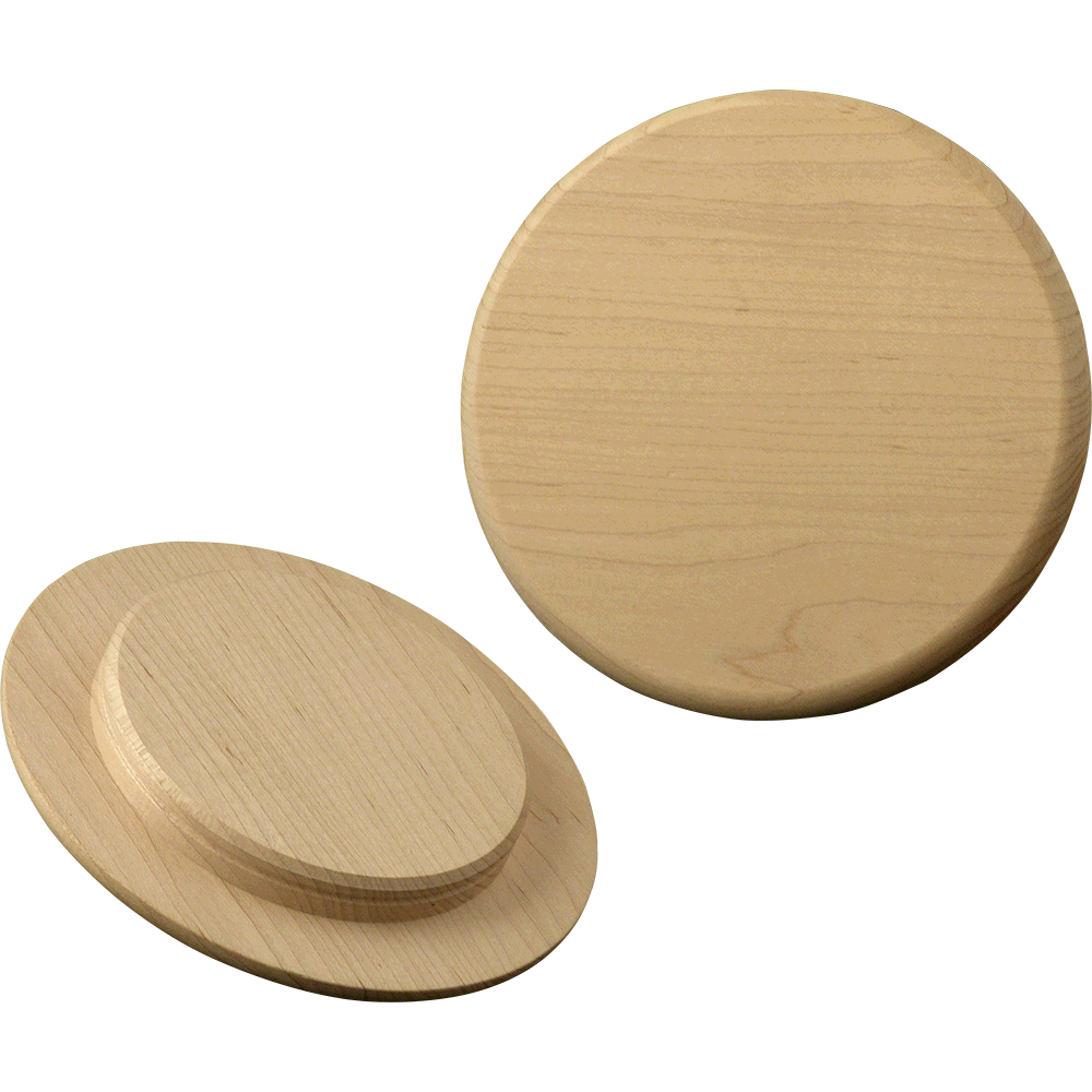Turned or shaped jar lids for condiments