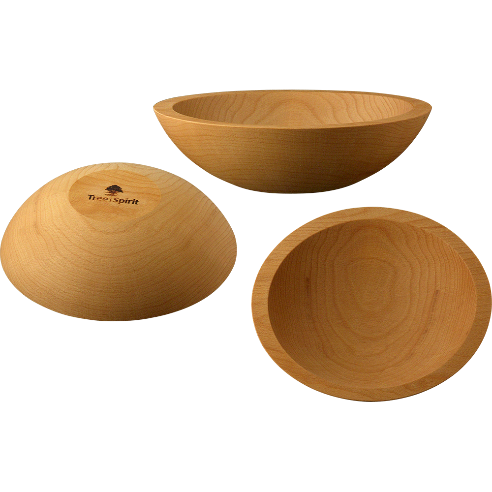 Customized turned hardwood bowls in any size.