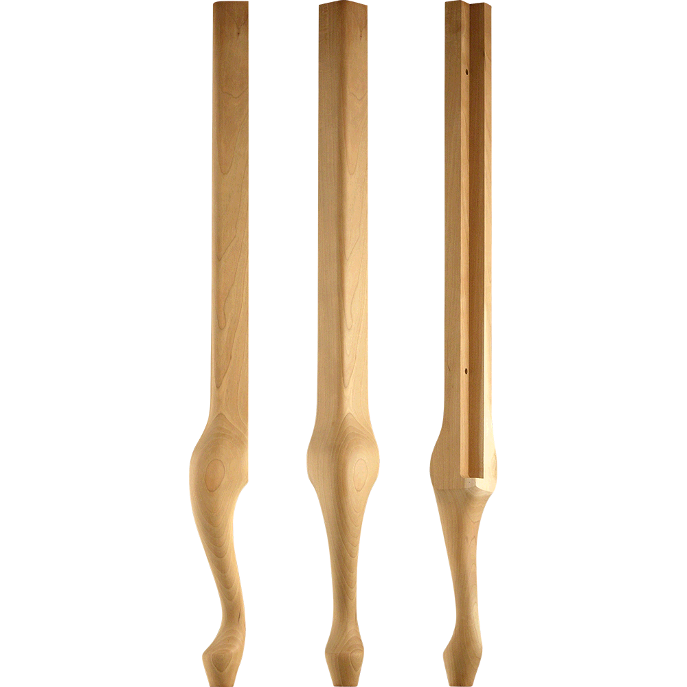 Decorative and verstile genuine hardwood table legs.